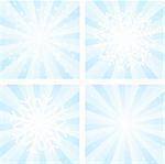 Collections of Christmas backgrounds with snowflakes