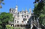 Garden of Quinta da Regaleira in Sintra, Portugal