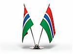 Miniature Flag of Gambia (Isolated with clipping path)