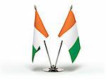 Miniature Flag of Ivory Coast (Isolated with clipping path)