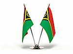Miniature Flag of Vanuatu (Isolated with clipping path)