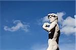 Statue of Michelangelo's David, Piazza della Signoria, Florence, Tuscany, Italy