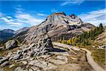 Lake McArthur Trail Weaving Through Mountainous Landscape, Yoho National Park, British Columbia, Canada