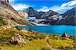 Hiking Trail at McArthur Lake, Yoho National Park, British Columbia, Canada