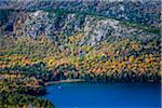 View of Lake in Acadia National Park from Cadillac Mountain, Mount Desert Island, Hancock County, Maine, USA