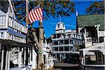 Wesley Hotel and Cottages, Wesleyan Grove Historical Area, Oak Bluffs, Martha's Vineyard, Massachusetts, USA