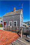 Wood Shingle Cottage at Waterfront, Edgartown, Dukes County, Martha's Vineyard, Massachusetts, USA