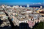 Overview of City and Ocean, Havana, Cuba