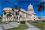 El Capitolio and Palm Trees, Old Havana, Havana, Cuba