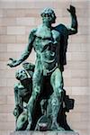 Bronze Statue at El Capitolio, Old Havana, Havana, Cuba