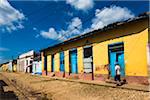 Cobblestone Street and Colorful Homes, Trinidad, Cuba