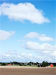 Scenery under a blue sky, Sweden.