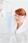 Female scientist in laboratory