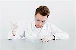 Male scientist in laboratory