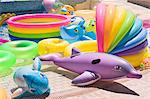 Multicolored inflatable water toys