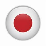 Vector - Japan Flag Glossy Button