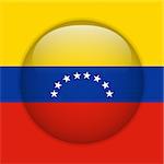 Vector - Venezuela Flag Glossy Button