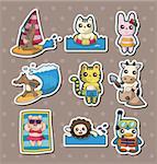 summer animal stickers