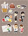 office worker stickers