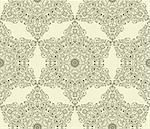 vector seamless  vintage  highly detailed hexagon  pattern with  highly detailed floral composition, fully editable eps 8 file, pattern in swatch menu