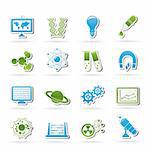 science, research and education Icons - Vector Icon set