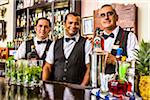 Bartenders in the Bistro a Golfo of the Hotel Nacional, Havana, Cuba