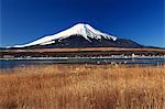 Mount Fuji and Lake Yamanaka, Yamanashi Prefecture