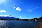 Mount Fuji and Kawaguchiko lake, Yamanashi Prefecture