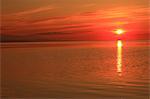 Lake Saroma at sunset, Hokkaido