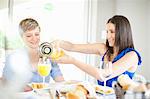 Women having breakfast together