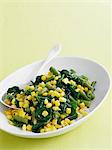 Bowl of corn and bean salad