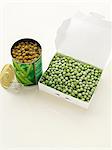 Canned peas with frozen peas