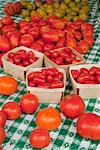 Variety of Tomatoes on a Farmer's Market Table