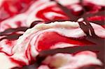 Don Vito ice cream (vanilla ice cream with raspberry and chocolate sauce)