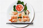 Spring rolls with prawns