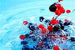 Berries in water