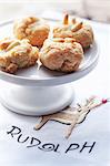 Christmas biscuits with pine nuts