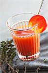 Homemade tomato juice