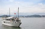 A passenger boat in Ha Long Bay, UNESCO World Heritage Site, Vietnam, Indochina, Southeast Asia, Asia