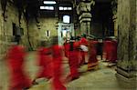 Women passing through in Sri Rangam temple, Tamil Nadu, India, Asia