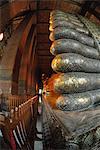 Reclining Buddha at the Wat Pho Monastery (Wat Phra Chetuphon), Bangkok, Thailand, Southeast Asia, Asia