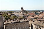 View from the Palais des Papes of the city centre, UNESCO World Heritage Site, Avignon, Rhone Valley, Provence, France, Europe