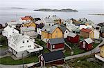 Once a small fishing village on the tiny island of Ona, now summer cabins with only a handful of year-round elderly residents, Ona, Sandoy, Norway, Scandinavia, Europe