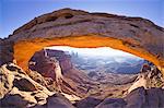 Mesa Arch sunrise, Island in the Sky, Canyonlands National Park, Utah, United States of America, North America