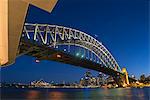 Harbour Bridge and Sydney skyline, Sydney, New South Wales, Australia, Pacific