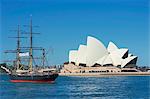 Sydney Opera House and the Bounty ship, Sydney, New South Wales, Australia, Pacific