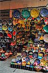 Display of merchandise, The Souks, Medina, Marrakesh, Morocco, North Africa, Africa