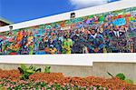 Martin Luther King Memorial Mural by Louis Delsarte, Martin Luther King Jr. National Historic Site, Atlanta, Georgia, United States of America, North America