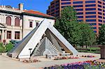 Follow The Sun sculpture, Pioneers Museum, Colorado Springs, Colorado, United States of America, North America