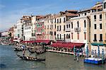 Gondola, Grand Canal, Venice, UNESCO World Heritage Site, Veneto, Italy, Europe